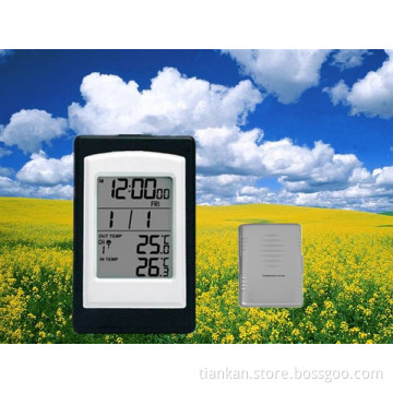 WT0120 Digital RF wireless weather station sensor LCD alarm clock for home and office decoration